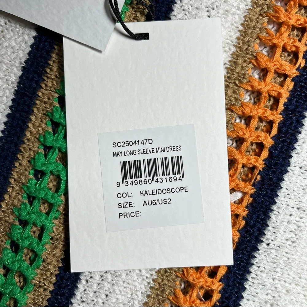 Revolve Significant Other May Long Sleeve Mini Dress Kaleidoscope $275 Sz 2 NWT - Picture 6 of 14